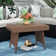 Anisley Rectangular Polyethylene (PE) Wicker Outdoor Folding Side Table