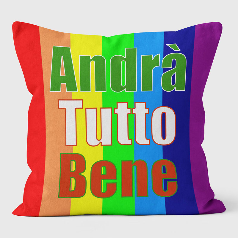 Striped Square Cushion