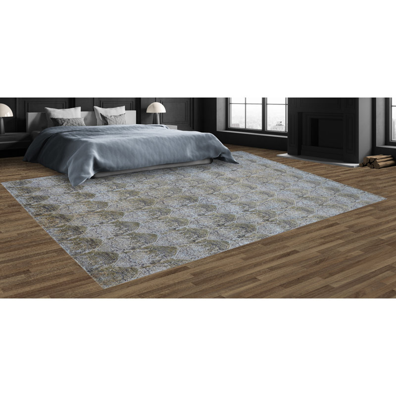 Geometric Indoor Rug, Rectangle 8' x 10'