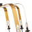 8 - Light Dimmable Wagon Wheel Chandelier
