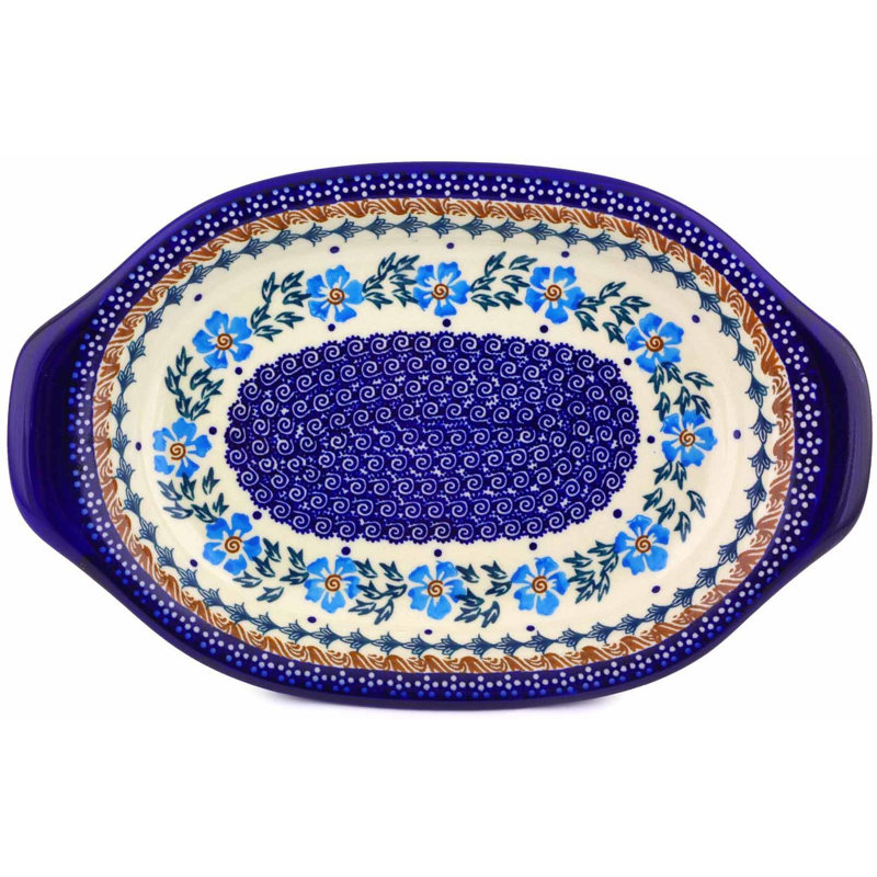 Polish Pottery Stoneware Platter