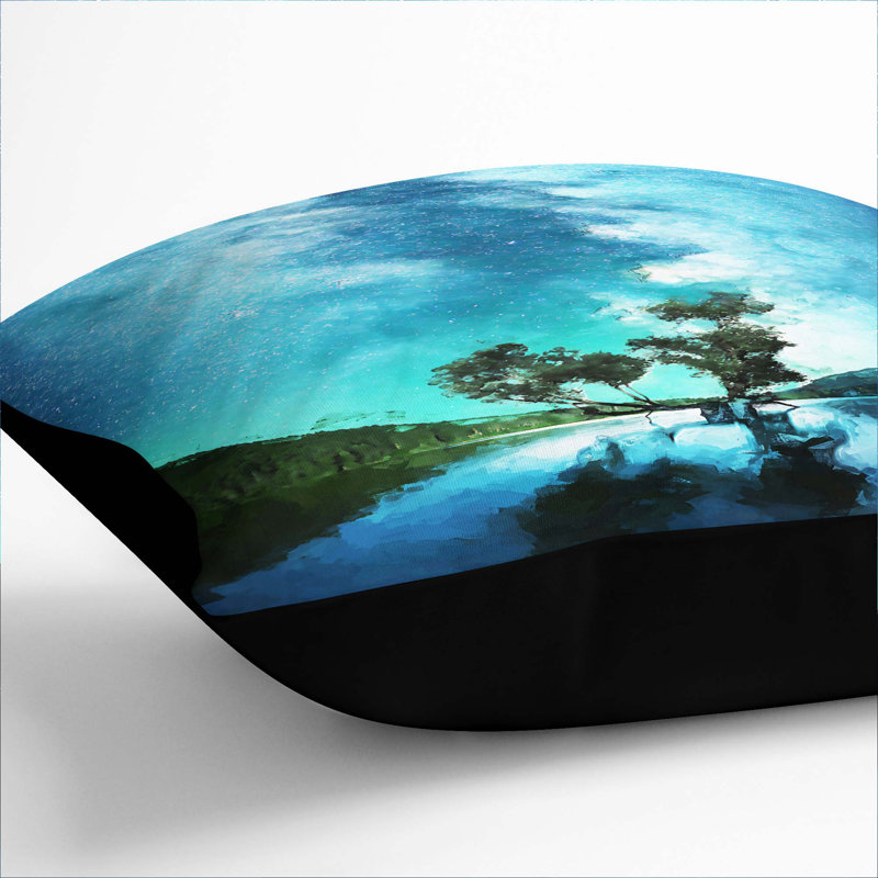 Square Cushion, Black, 55cm H x 55cm W x 20cm D