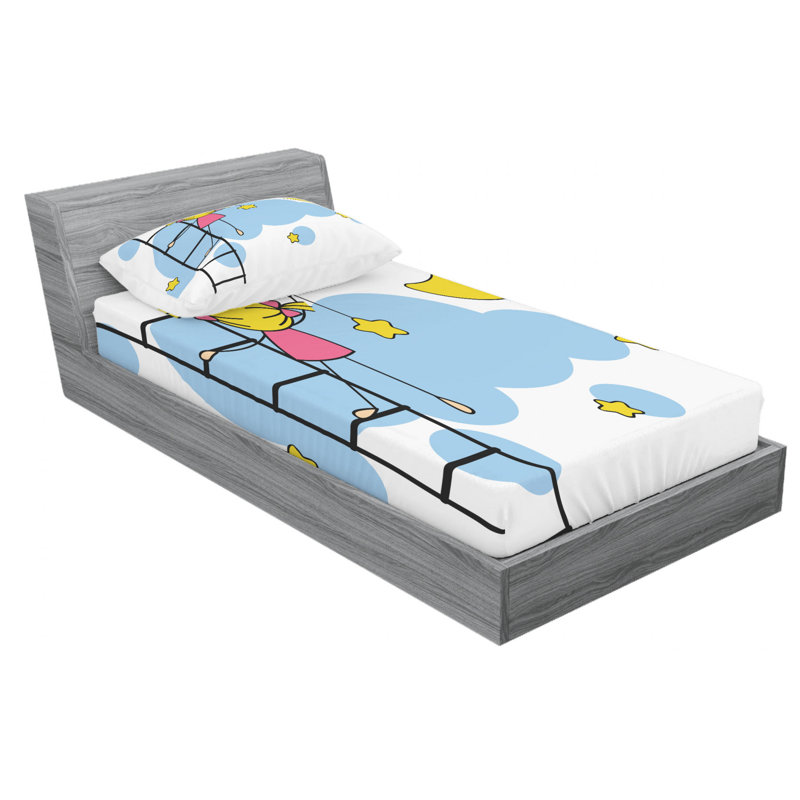 Microfiber Sheet Set, Twin Sheet Set + Fitted Sheet + 1 Pillowcase
