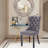 Tufted Velvet Wing Back Side Dining Chairs-747323165-747323155