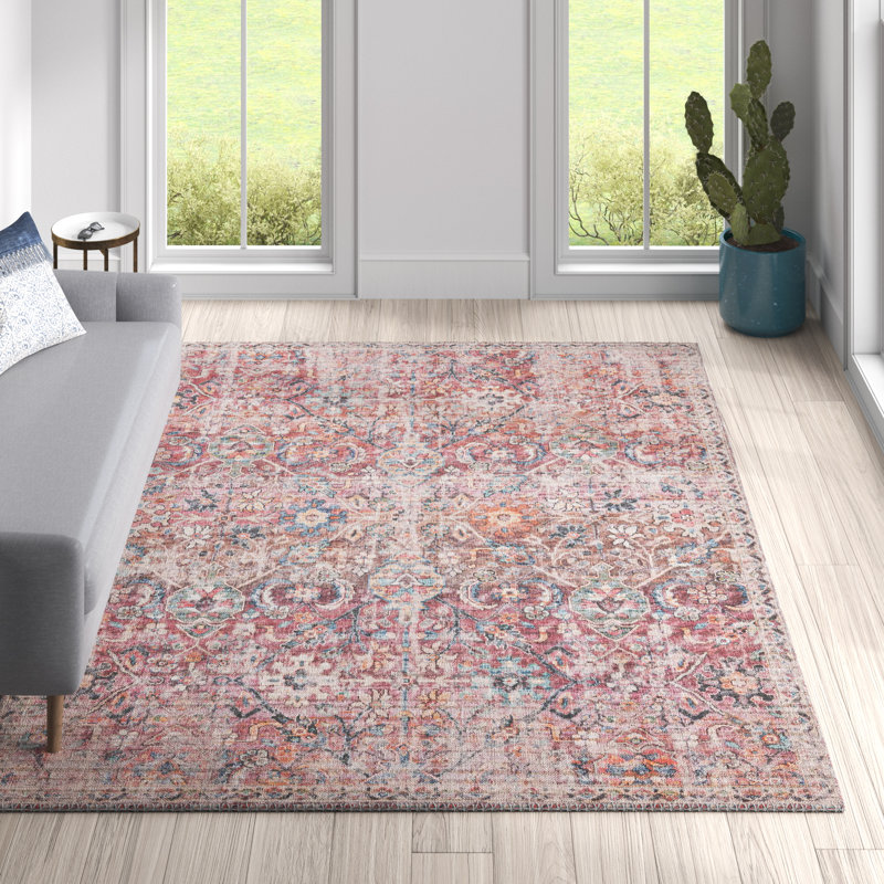 Engelhardt Washable Floral Indoor Rug, Rectangle 10'6" x 13'1"