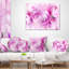 Texture de verre fractal rose et blanc - coussin imprimé abstrait-30618781-30618785