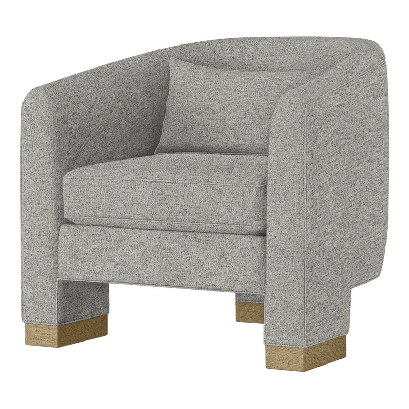 Admiral Barrel Chair, Merino Porcelain (Performance fabric) 1360-96, Dune