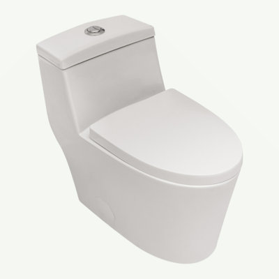 Ceramic One Piece Toilet,Dual Flush With Soft Clsoing Seat