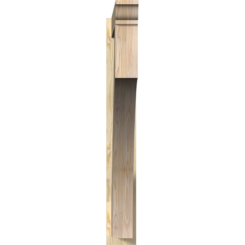 Persienne en bois Westlake, Sapin Douglas de 8 po (sciage brut), P 46 po x H 46 po