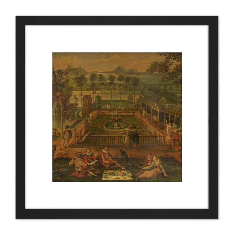 16th Century Pleasure Garden - Single Picture Frame Painting