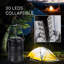 Lanterne de camping, lumières essentielles, lampe de poche à DEL pour les coupures de courant, lumières de tente pour les secours, équipement de survie et fournitures pour ouragan, lampe à piles, paquet de 4, noir