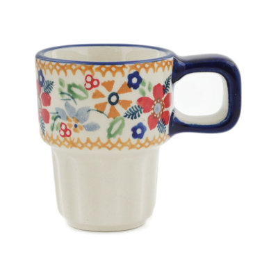 3 oz. Grande tasse en grès - Bouquet d'été