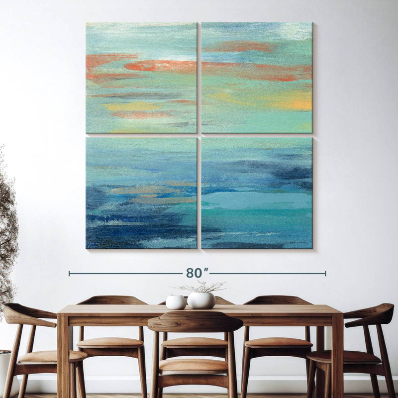 Avery Sunset Beach I, 74" H x 74" W