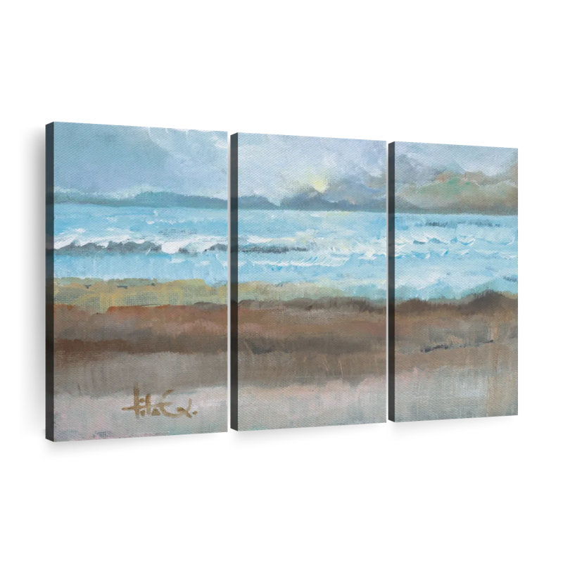 Moments II - 3 impressions sur toile tendue, H 48 po x l 74 po x P 1,25 po