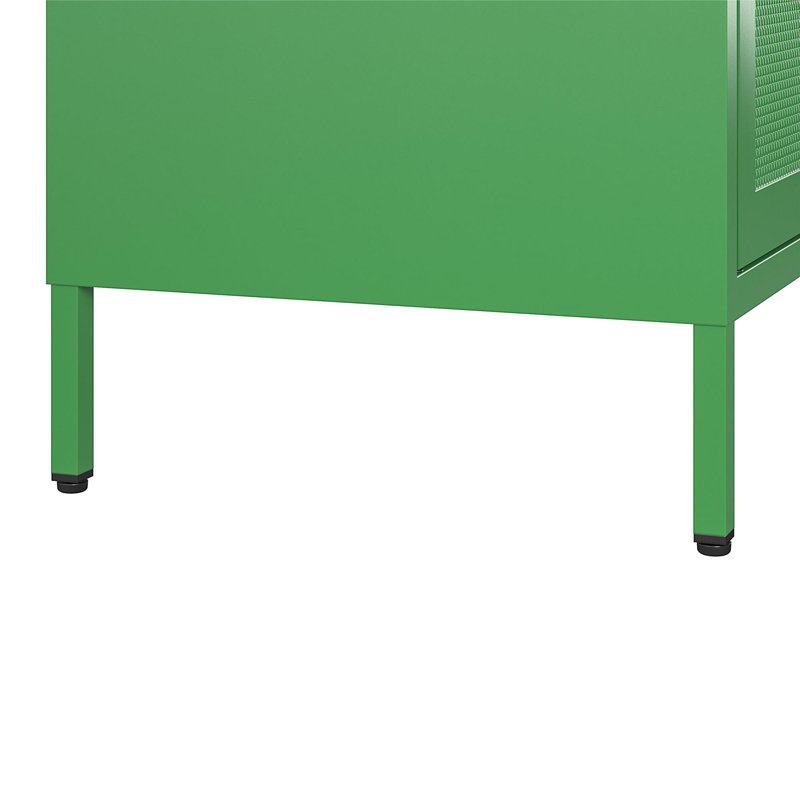 Channing Steel 2-Door Accent Cabinet | Stylish Storage