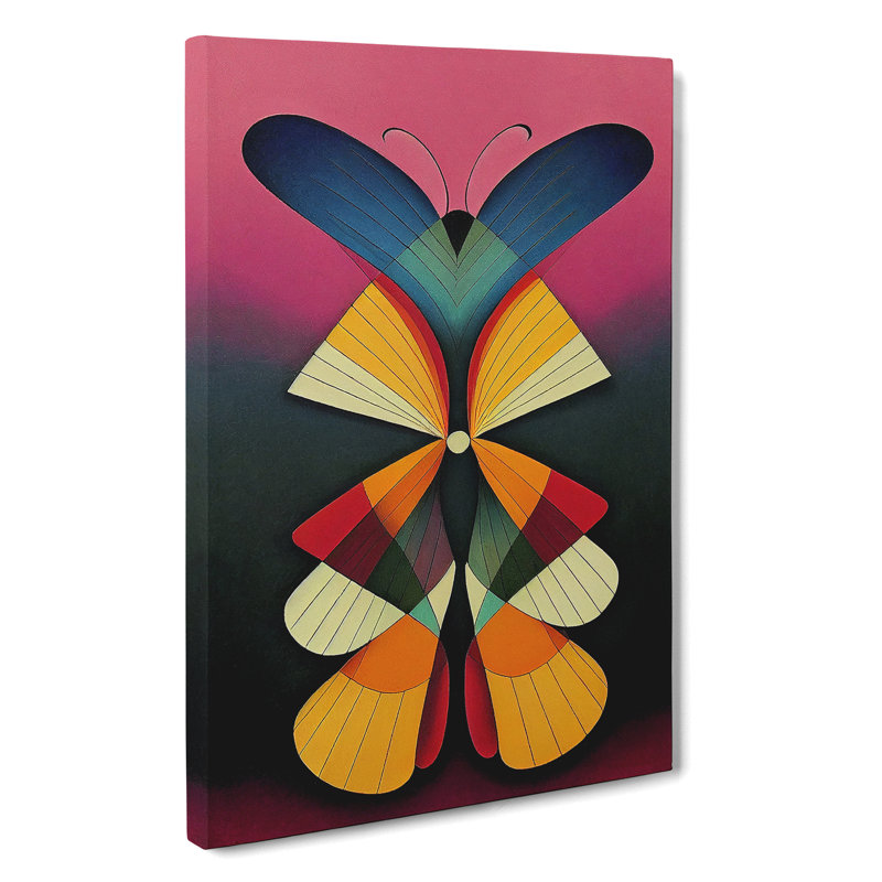 An Abstract Butterfly - Wrapped Canvas, 76cm H x 50cm W x 3cm D