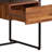 Walnut And Sandy Black 1-Drawer Writing Desk