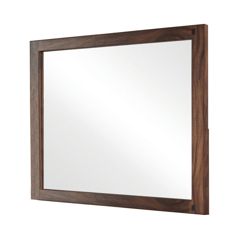Hindy Wood Rectangle Wall Mirror