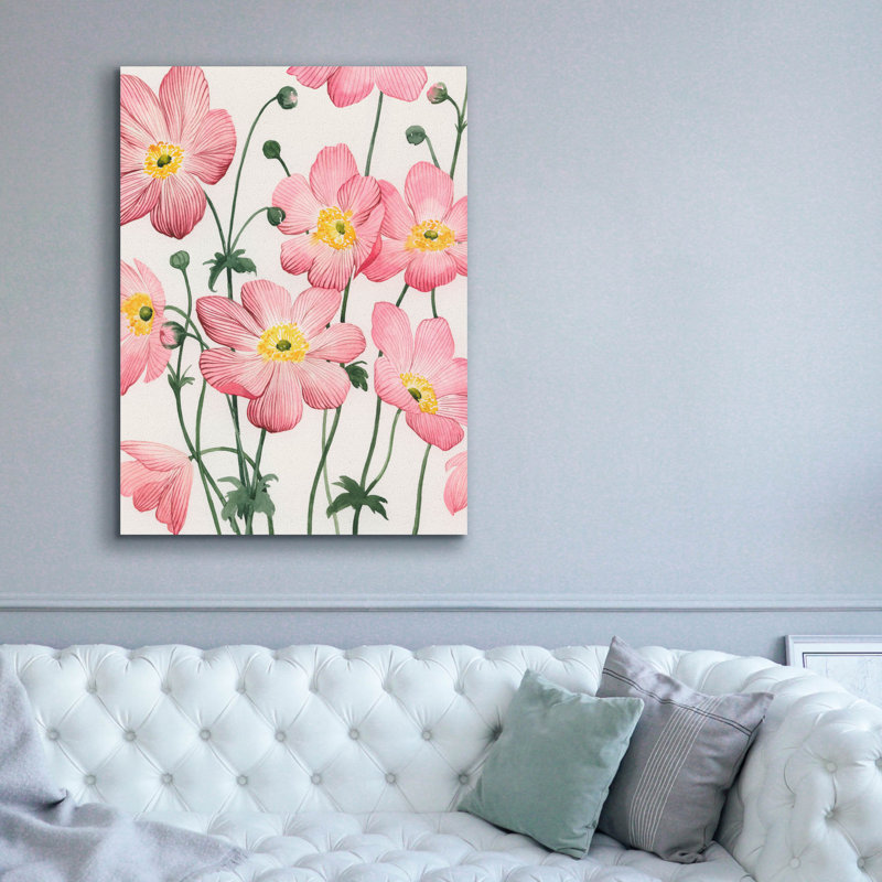 Toile épique Graffiti «Sidewalk Anemones 1» par Grace Popp, 40 po x 54 po