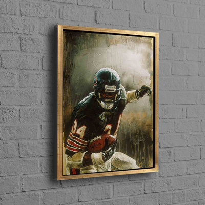Art sur toile en coton Walter Payton