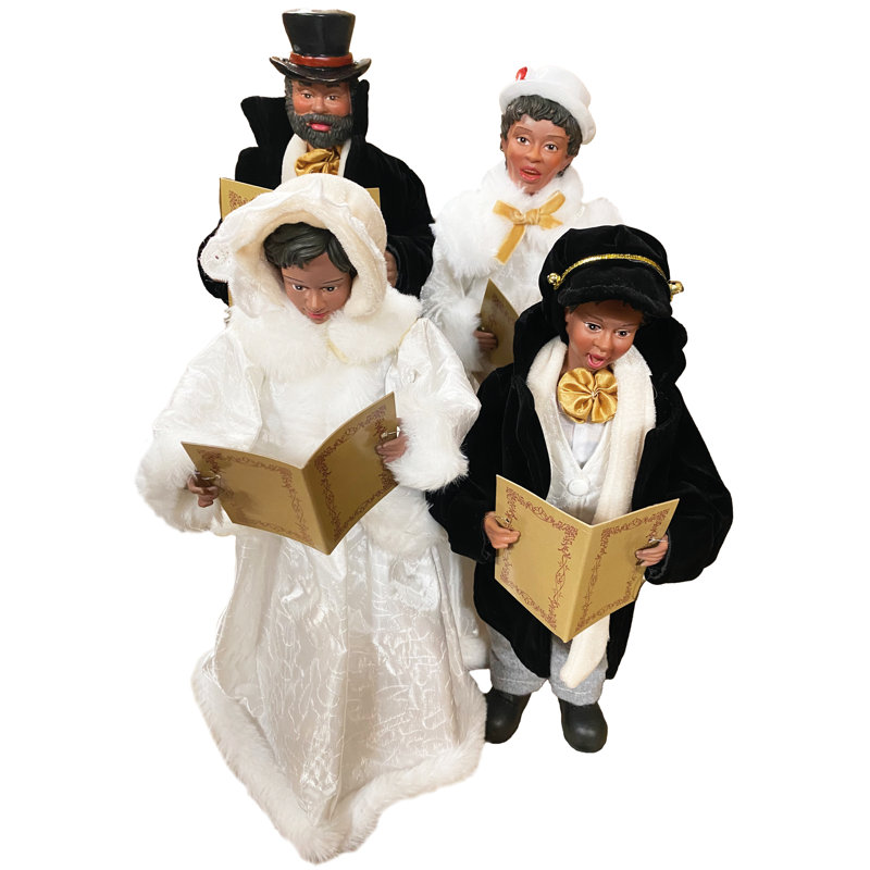 Black Christmas Splendor Carolers