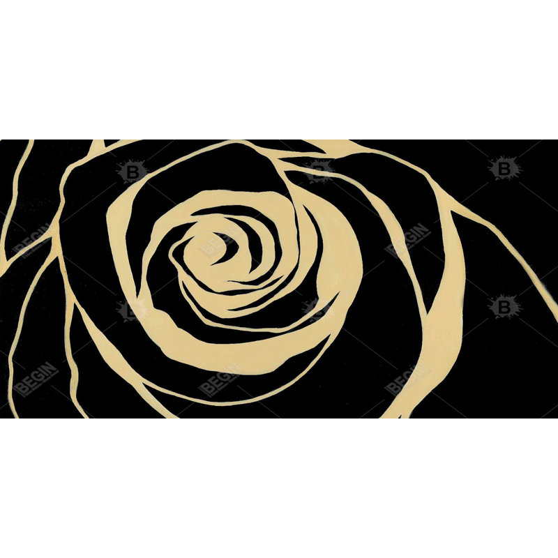 Black rose - 15.75"x31.50" Desk mat