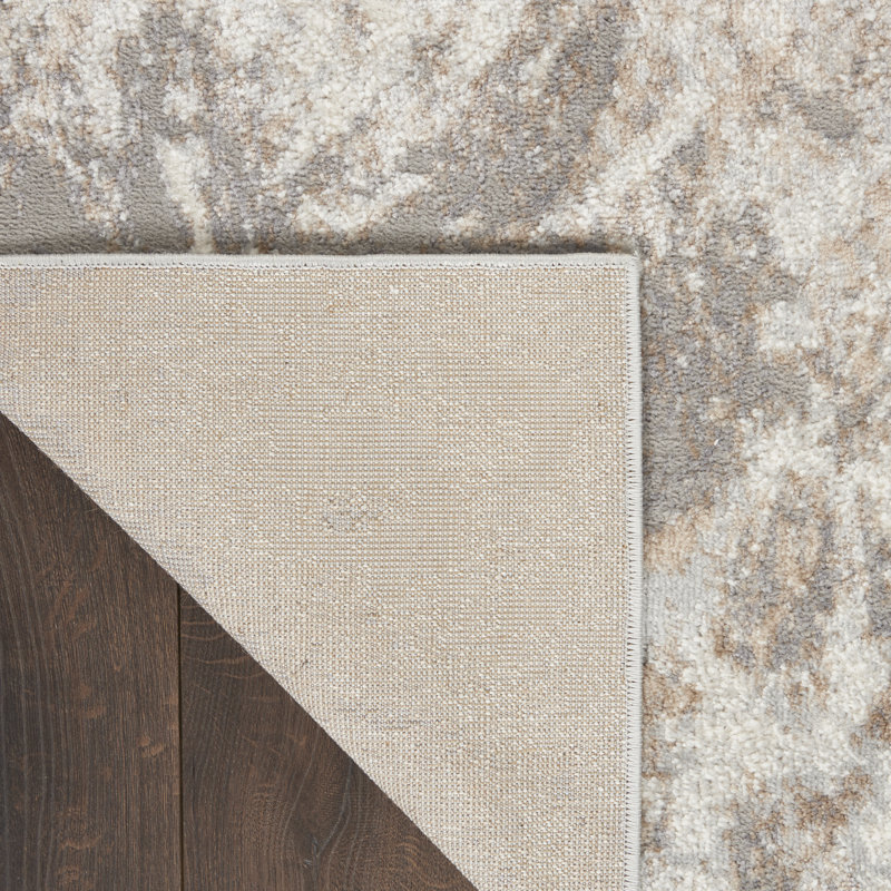 Tapis brun / gris / beige Alysia, Rectangle 7 pi 10 po x 9 pi 10 po