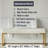 Cosmic Illusion Moody Patterns - Abstract Upholstered Gold Bench
