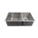 Chamonix Stainless Steel 33" L x 19" W Double Basin Undermount Kitchen Sink with Basket Strainer