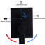 Ensemble de fabrication de douche 12 pouces, noir mat, acier inoxydable, avec douchette et douchette, fixation murale 12 po-124242047