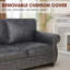 2-Piece Rolled Arm Fabric Sofa Set-562613401
