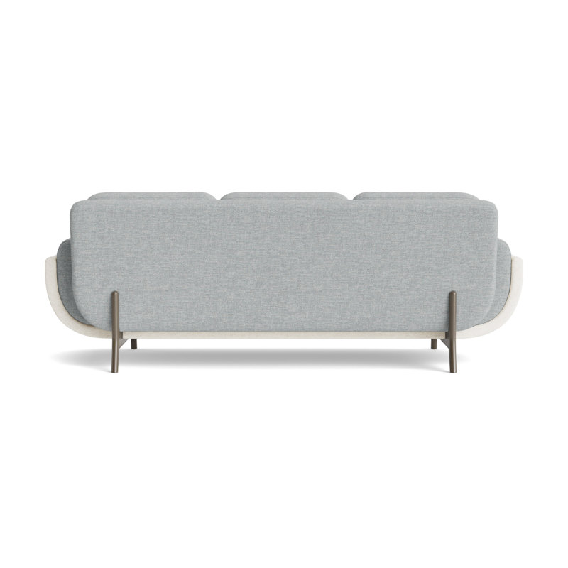 Regatta 100 Sofa, Driftwood, Textured Slub Weave-Sky BlueLinen