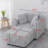 Storage Sofas, 61.4 Inch Metal Frame Plush Modern Lounge for Home