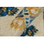 Tapis beige / gris unique des années 2000 5 pi 5 po x 8 pi 2 po Lovre