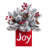 JOY Frosted Greenery Decoration with Timer