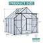 Base surélevée en polycarbonate à double porte 8X6FT-Black-121362693-121362694