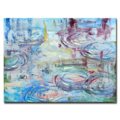 Raindrops by Leslie Owens - Wrapped Canvas Print
