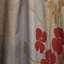 «Kourtney God and Red Floral Japanese Tiles I» - Rideau Botanicals - Velours obscurcissant - 1 panneau-1192232810