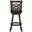 2 tabourets de bar pivotants Cappuccino - Ton, rembourrage noir, tendance et salle à manger de 2 finitions, siège pour
