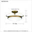 Plafonnier semi-encastré 2 lumières 15-172897910-172897909