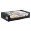 Ensemble de 2 contenants roulants de rangement sous le lit avec couvercle transparent, conception polyvalente peu encombrante et roulettes multidirectionnelles Smooth-Glide - idéales pour organiser les vêtements, les chaussures et plus encore