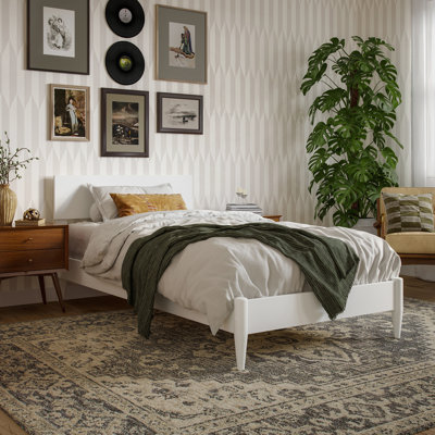 Amandaleigh Solid Wood Panel Bed