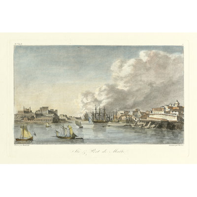 Port & Villa I 1 Piece Wrapped Canvas Wall Art