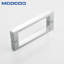 Poignée de porte de douche carrée 6 po - Plaque de tirage en acier inoxydable à double face pour verre épais de 1/4 po à 1/2 po-117169053-117169055