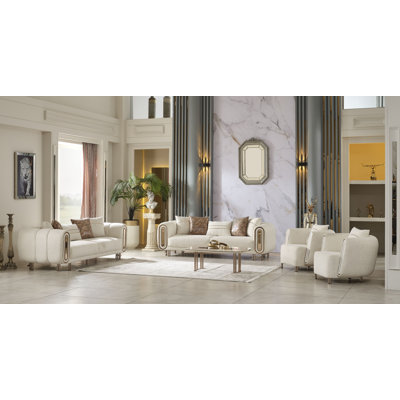 Qunti 4 - Piece Living Room Set