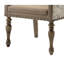 Chaise de salle à manger avec accoudoirs en bois flotté - garniture cloutée robuste, dossier à imprimé de script charmant, finition rustique en microfibre avec tête et confortable