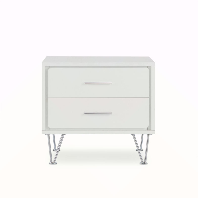 Table d'appoint Deoss, Blanc