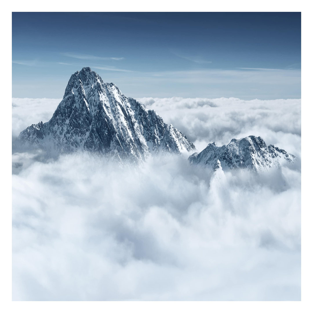 The Alps above the Clouds 2.4m x 2.4m Textured Matt Peel & Stick Wall Mural