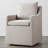 Hidar Upholstered Dining Armchair with Casters-1755915664