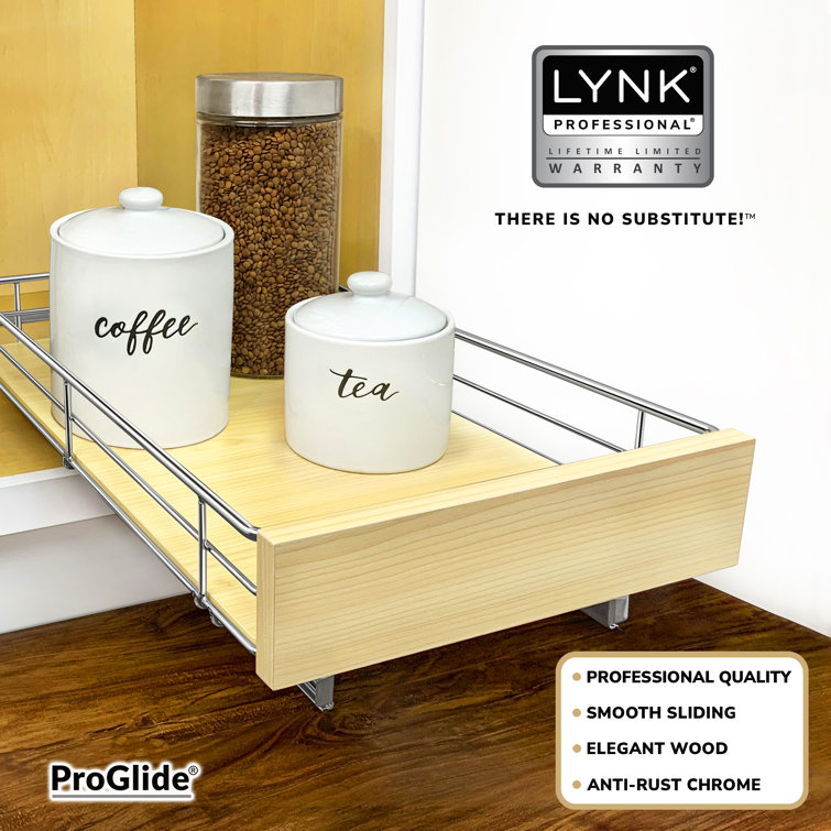 LYNK PROFESSIONAL SELECT Pull Out Cabinet Organizer, Slide Out Pantry  Shelves - Chrome & Reviews